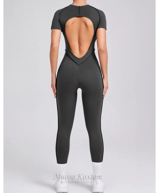 Гладкий комбінізон Leggings Body Crop T-shirt Skin model 76